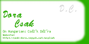 dora csak business card